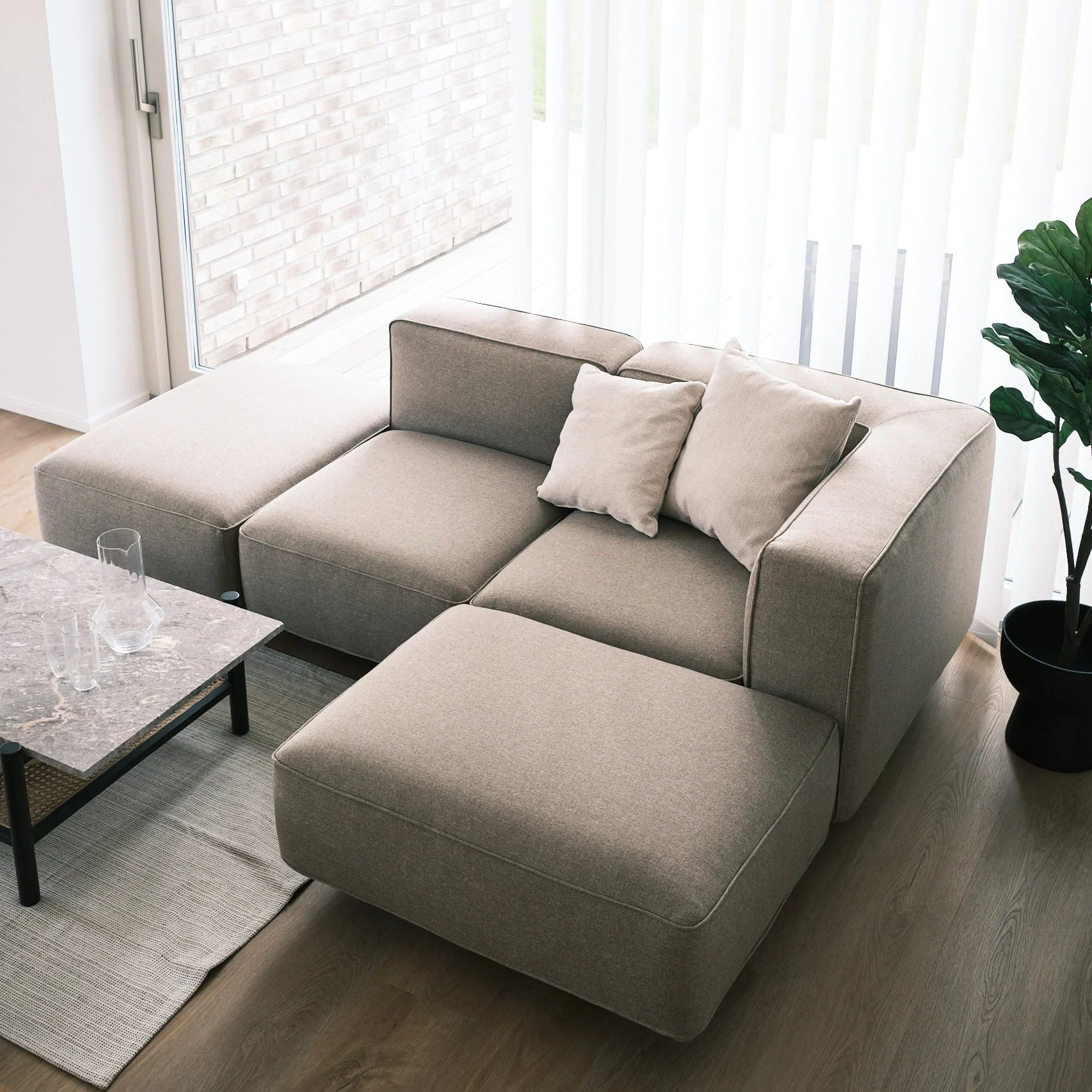 Njordec Utopia modul sofa med sokkel
