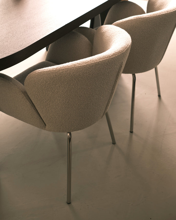 Moby spisebordstol - Creme boucle