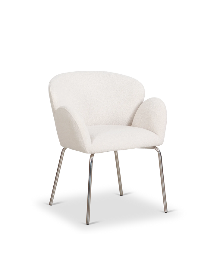 Moby spisebordstol - Creme boucle