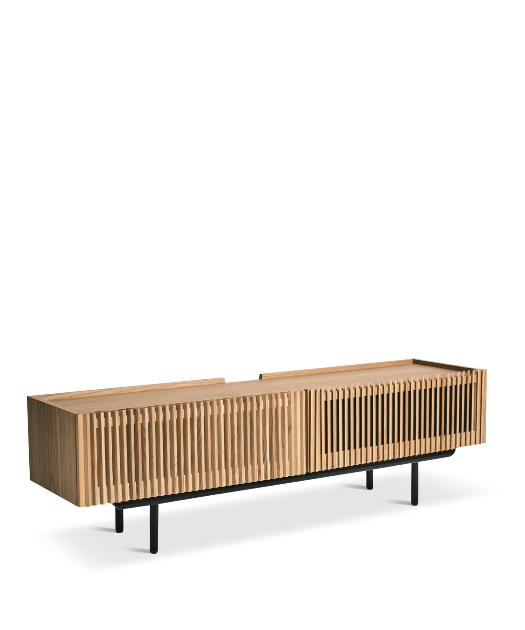 Tv bord m. lameller, Natur 145cm - Louvre