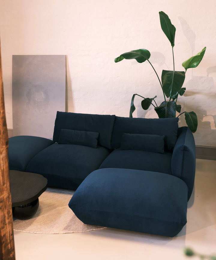 Puffy sofa - 3 personers open end m. chaiselong