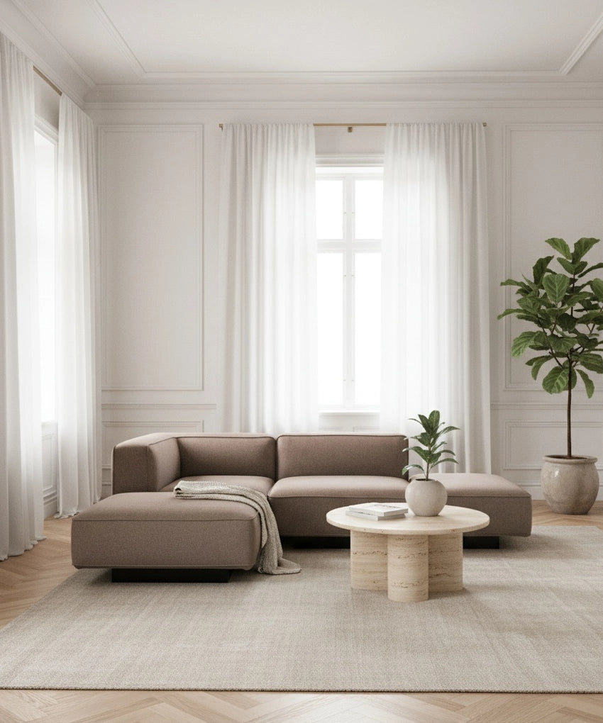 Utopia Sofa - 3 personers open end m. chaiselong 246cm