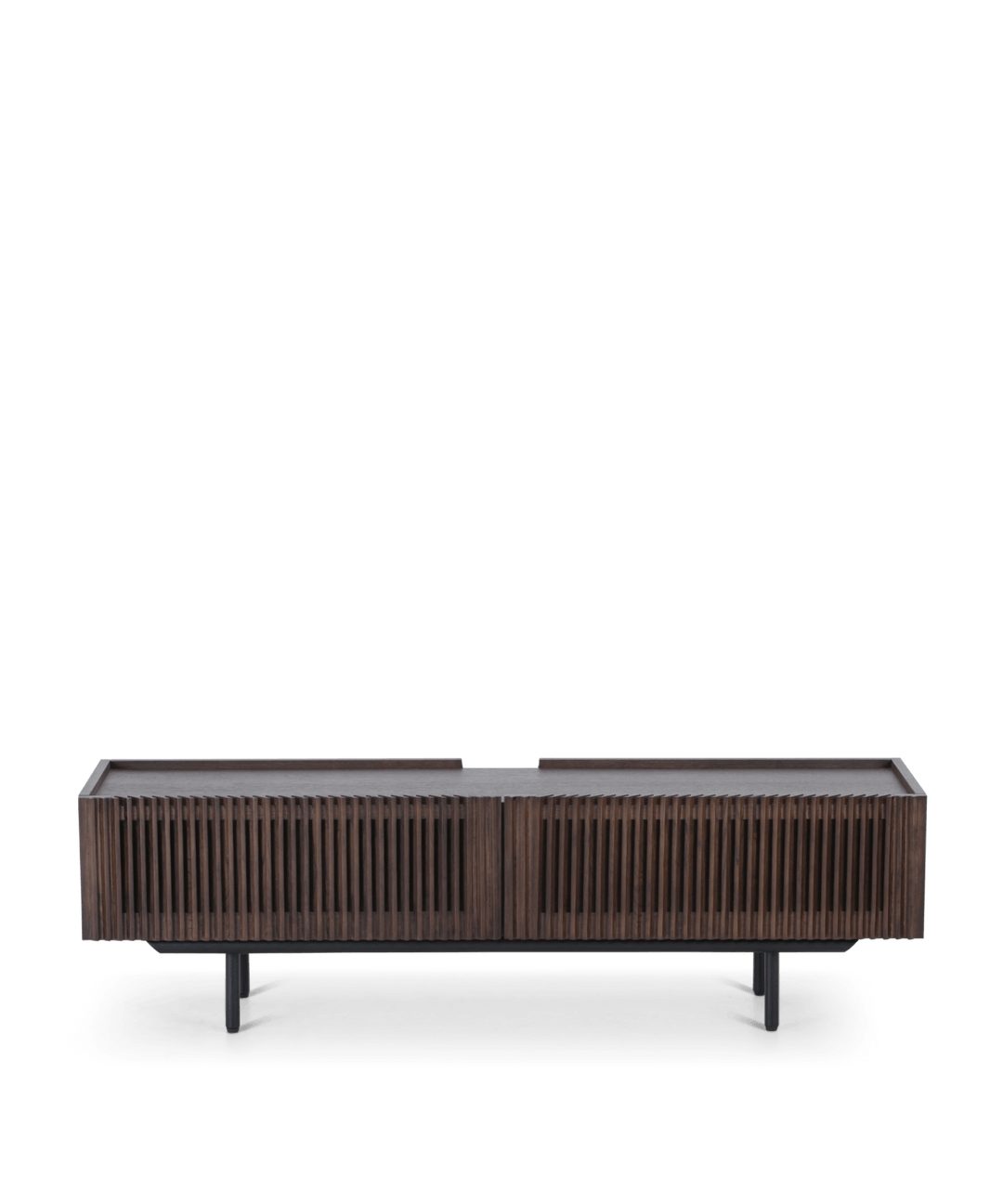 Tv bord m. lameller, Røget eg 145cm - Louvre
