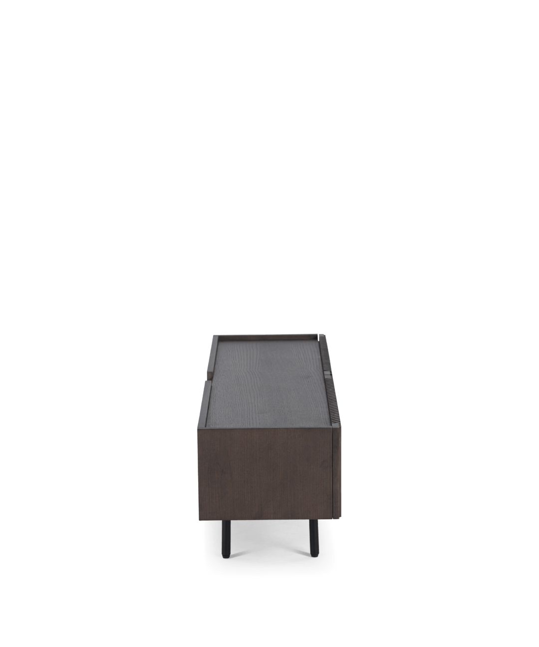 Tv bord m. lameller, Røget eg 145cm - Louvre