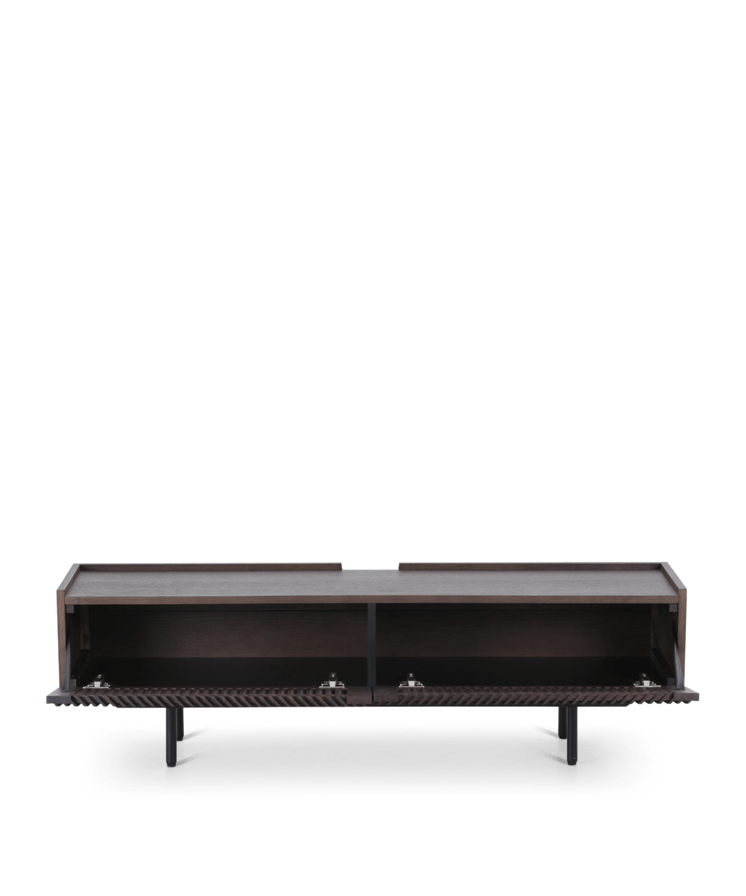 Tv bord m. lameller, Røget eg 145cm - Louvre