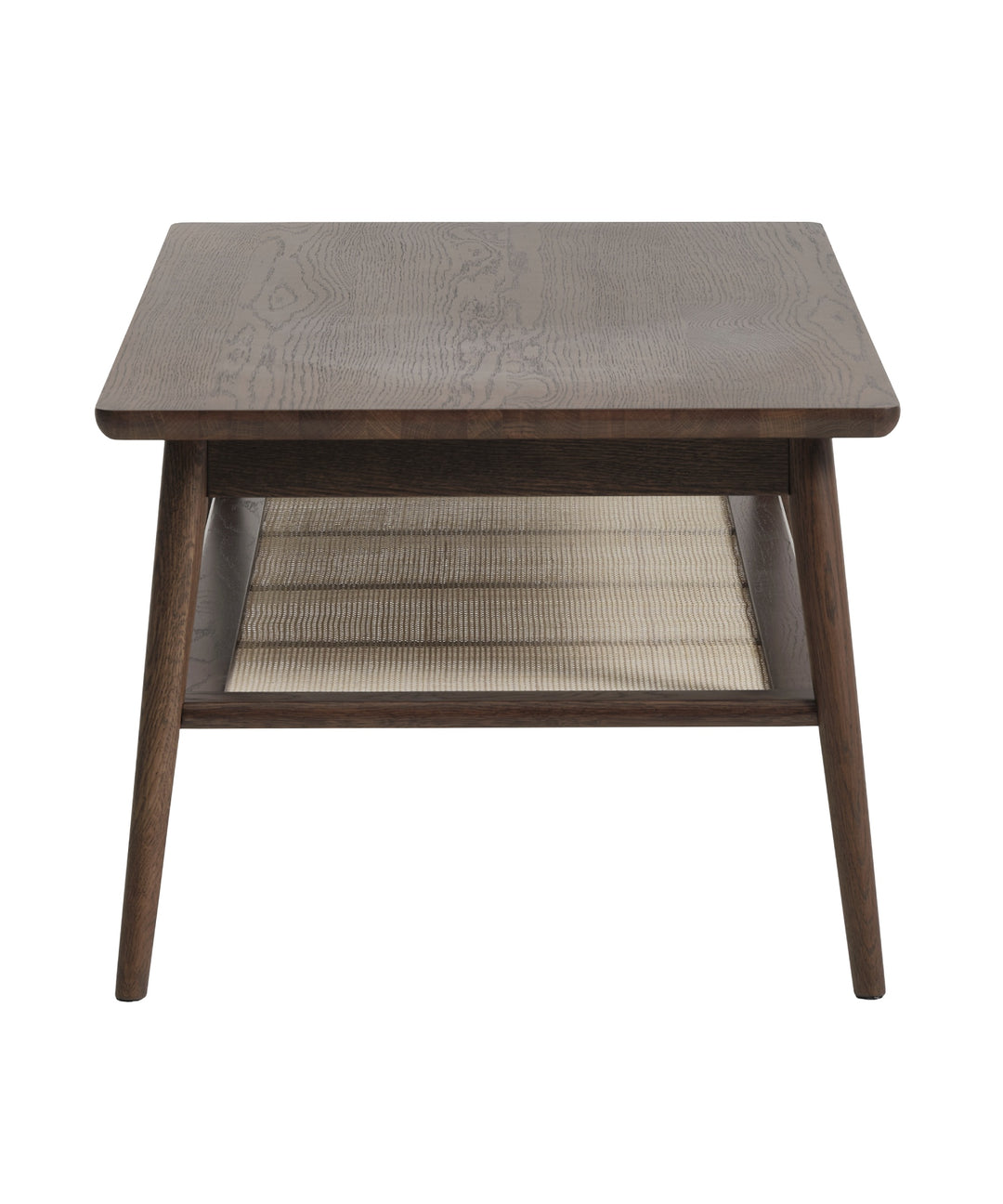 Barrali sofabord med flet, Brun egetræ 60x120cm