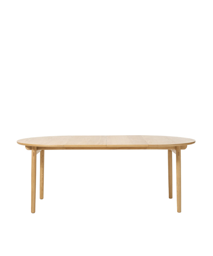 Carno rundt udtræksbord, Natur egetræ - Ø120cm