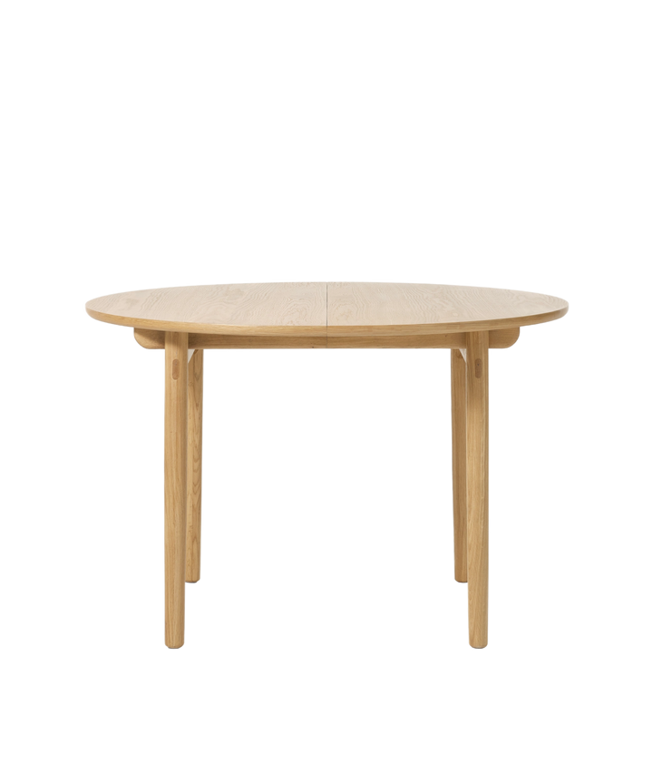 Carno rundt udtræksbord, Natur egetræ - Ø120cm