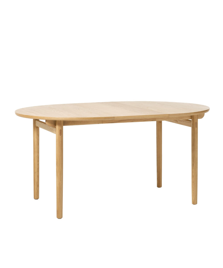 Carno rundt udtræksbord, Natur egetræ - Ø120cm