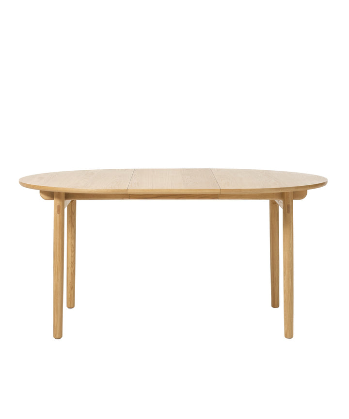 Carno rundt udtræksbord, Natur egetræ - Ø120cm