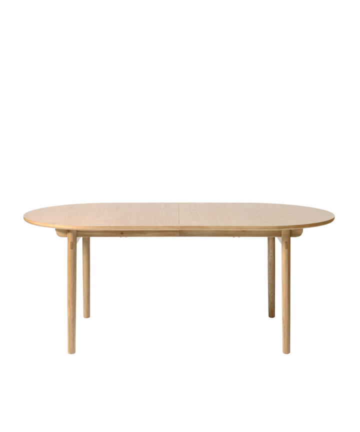 Carno spisebord ovalt 100x190cm, Natur eg