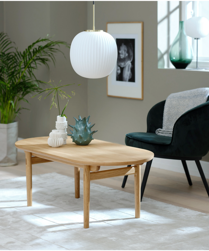 Carno Sofabord 70x130cm, Naturlig egetræ