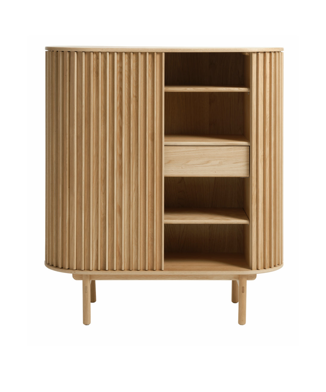 Carno højskænk 110cm, Natur egetræ