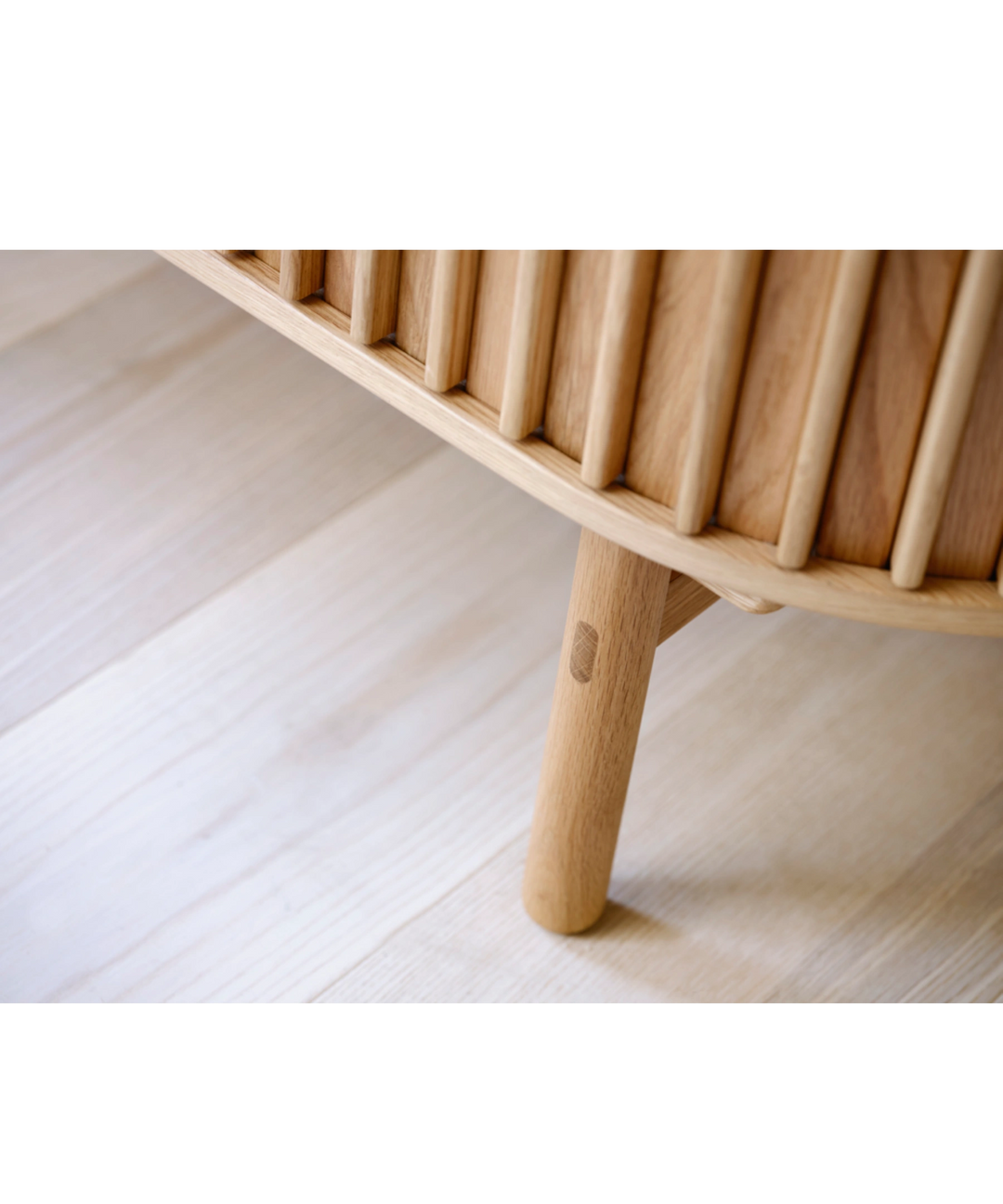 Carno højskænk 110cm, Natur egetræ