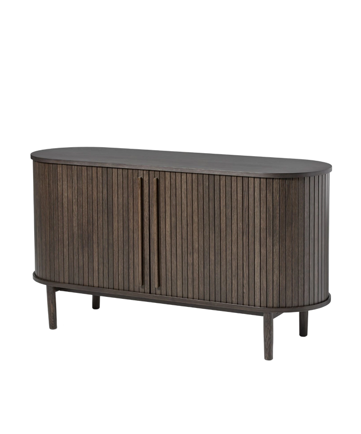 Meta skænk 140cm, Mørkebrun egetræ