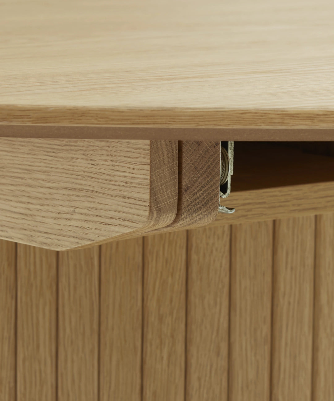 Nola udtræksbord 120-168x95cm oval, Natur egetræ