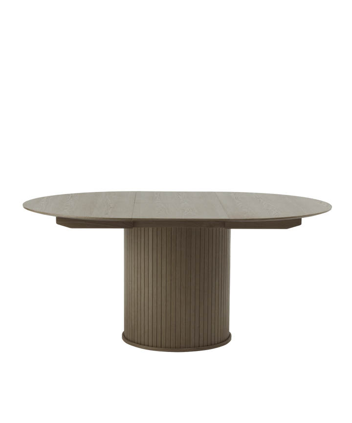 Nola udtræksbord 120-168x95cm oval, Brun egetræ