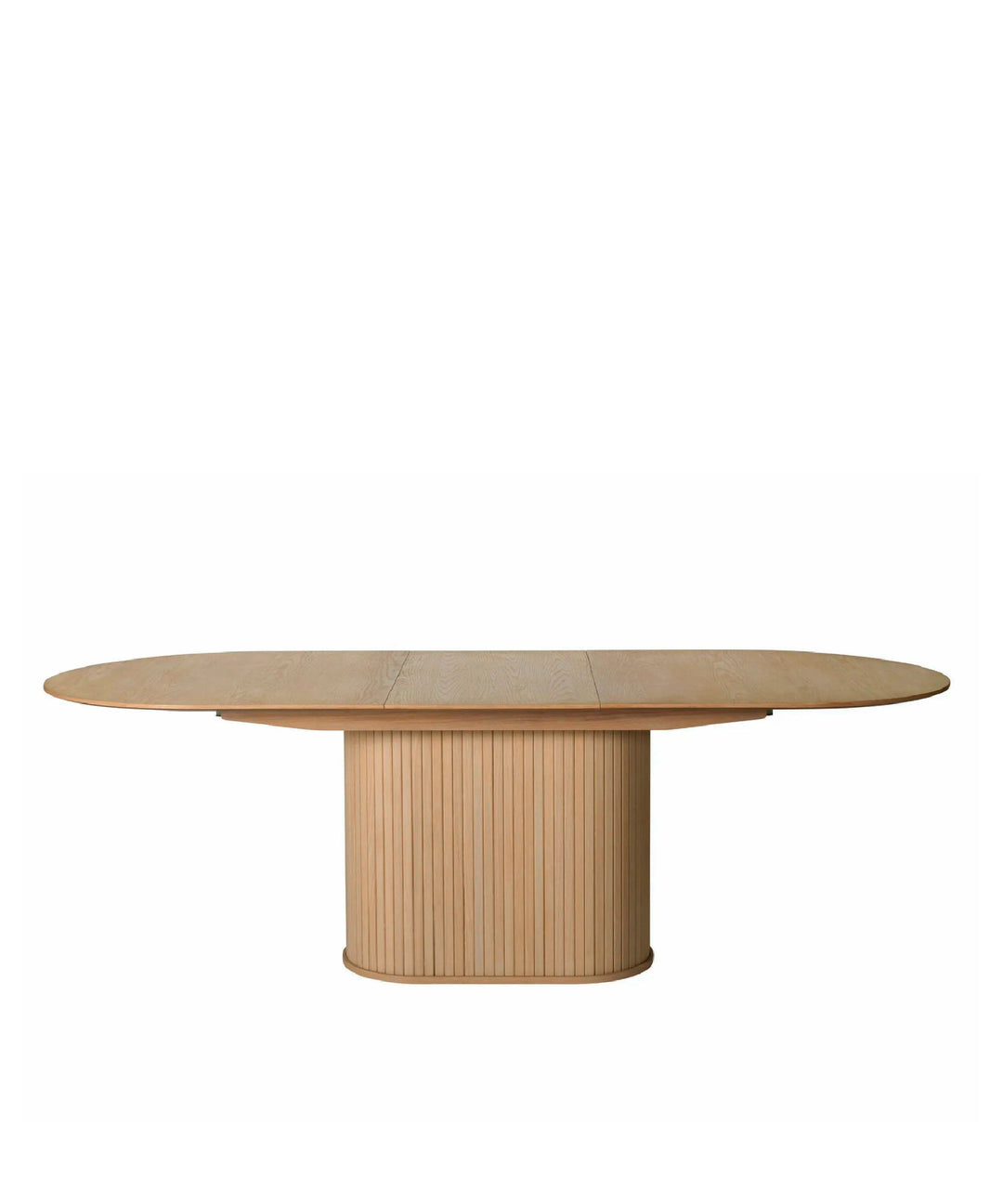 Nola udtræksbord 180-230x95cm oval, Natur egetræ