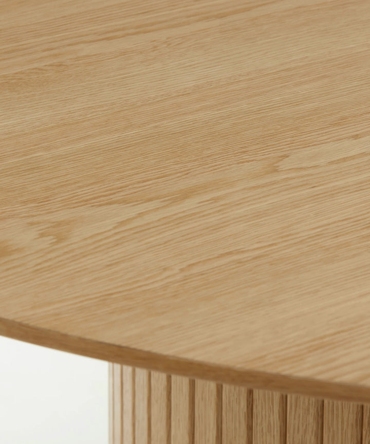 Nola udtræksbord 120-168x95cm oval, Natur egetræ