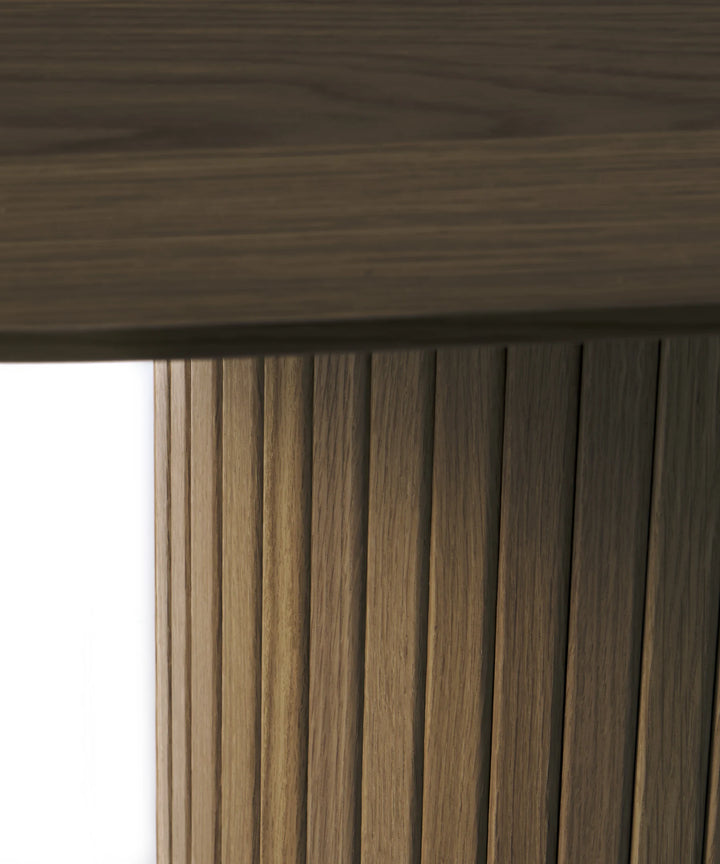 Nola udtræksbord 180-230x95cm oval, Brun egetræ