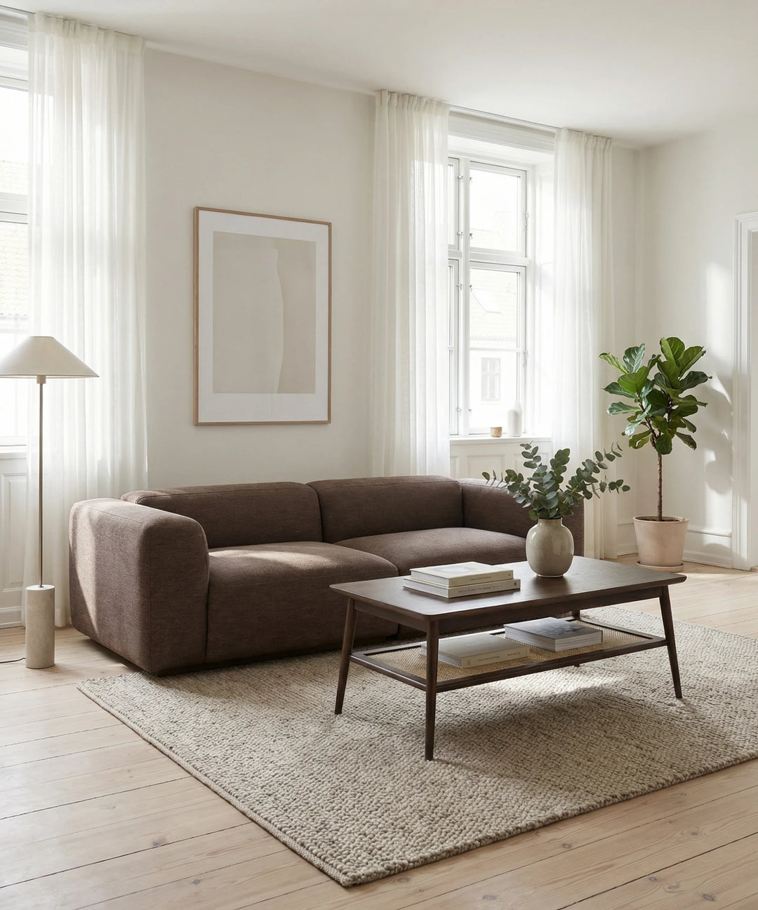 Beluga 3 personers sofa, 240cm