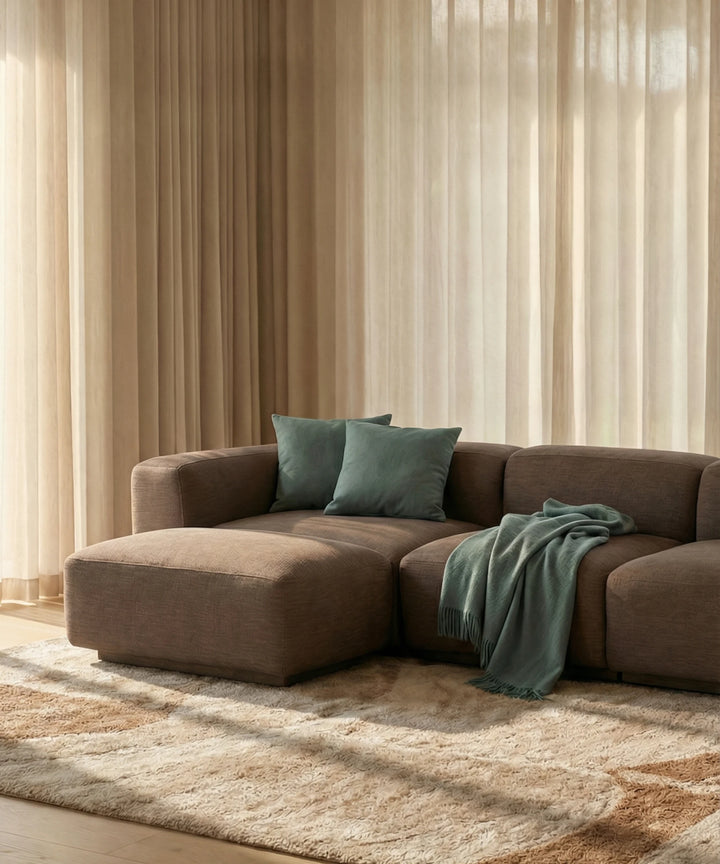 Beluga 4,5 personers chaiselong sofa, 318cm