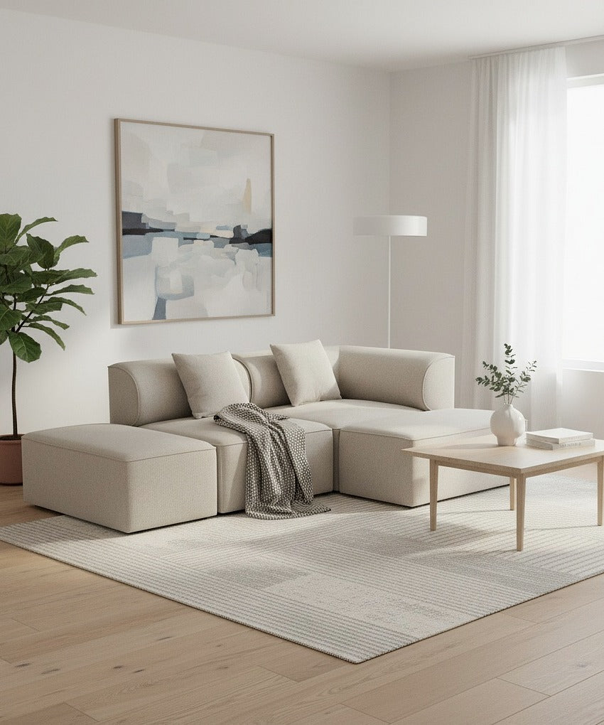 Bemol - Open-end chaiselong sofa 226cm