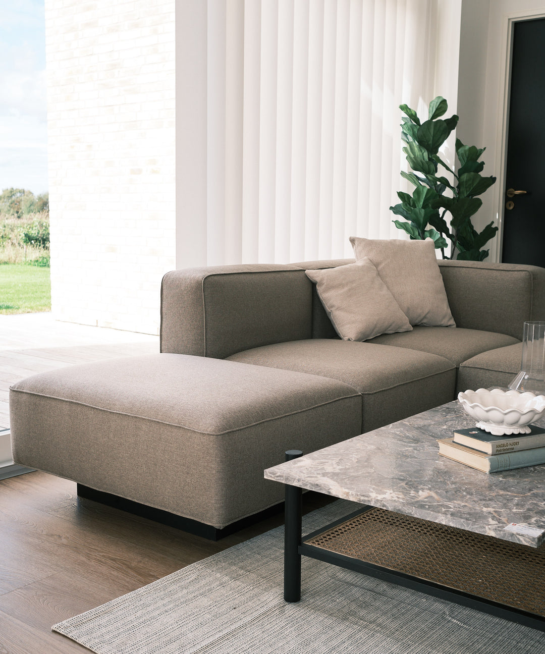 Utopia Sofa, 3 personers open end - Nordic weave