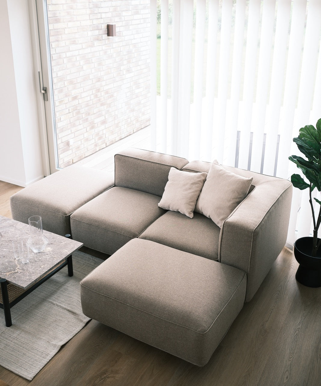 Utopia Sofa, 3 personers open end - Nordic weave