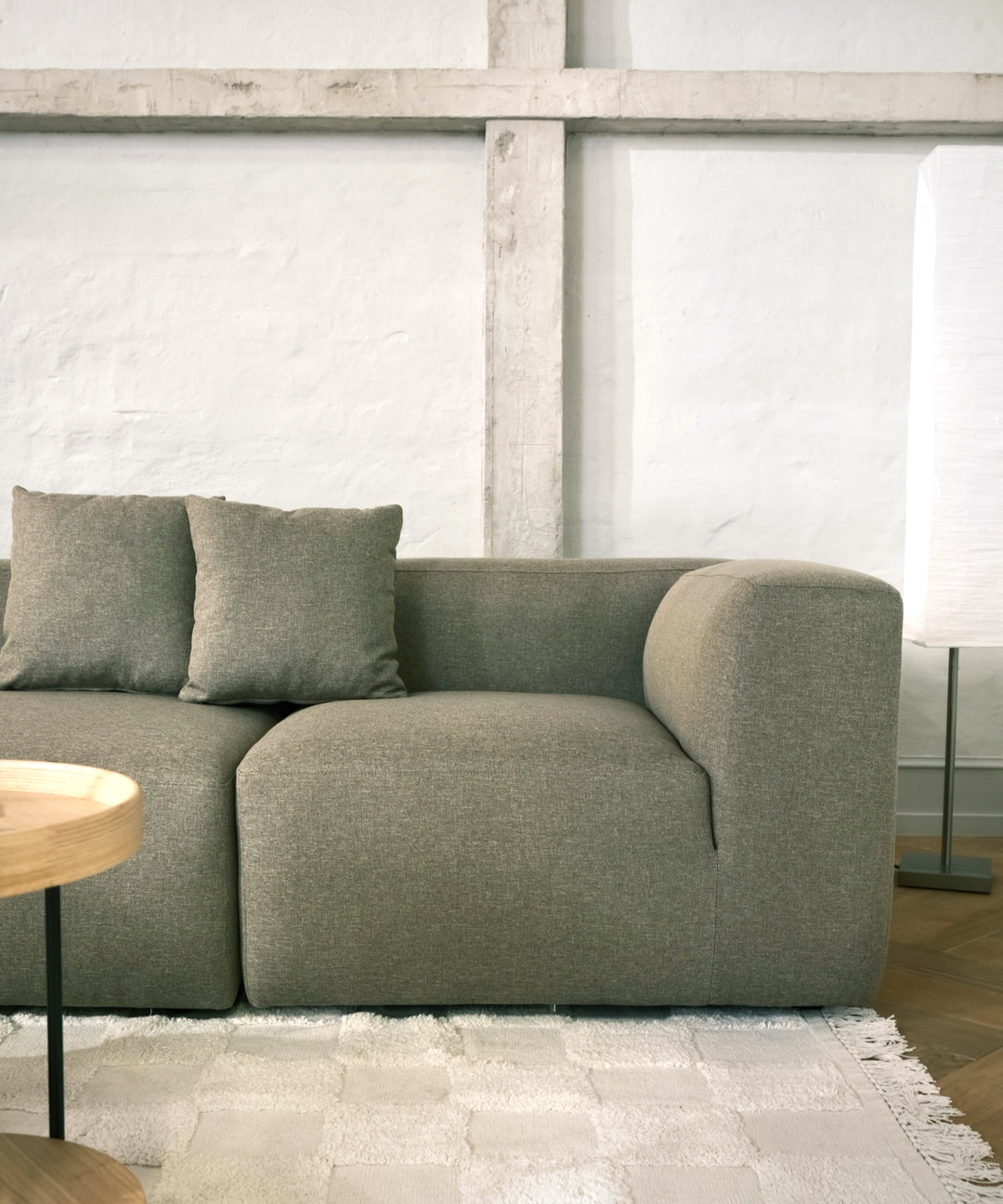 Dolomite modul sofa i beige - ligner Hay mags sofa #farve_nordic-weave-23-dark-beige