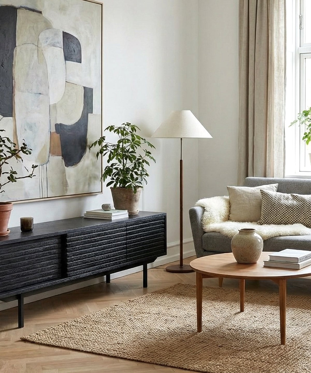 Sort TV bord - Sense