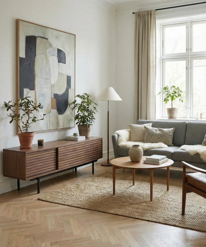 Valnød tv-møbel, 160cm - Sense