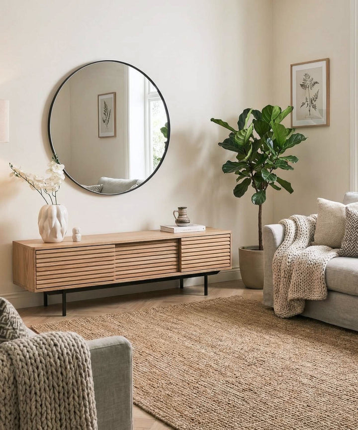 Naturlig egetræs TV bord - Sense 160cm