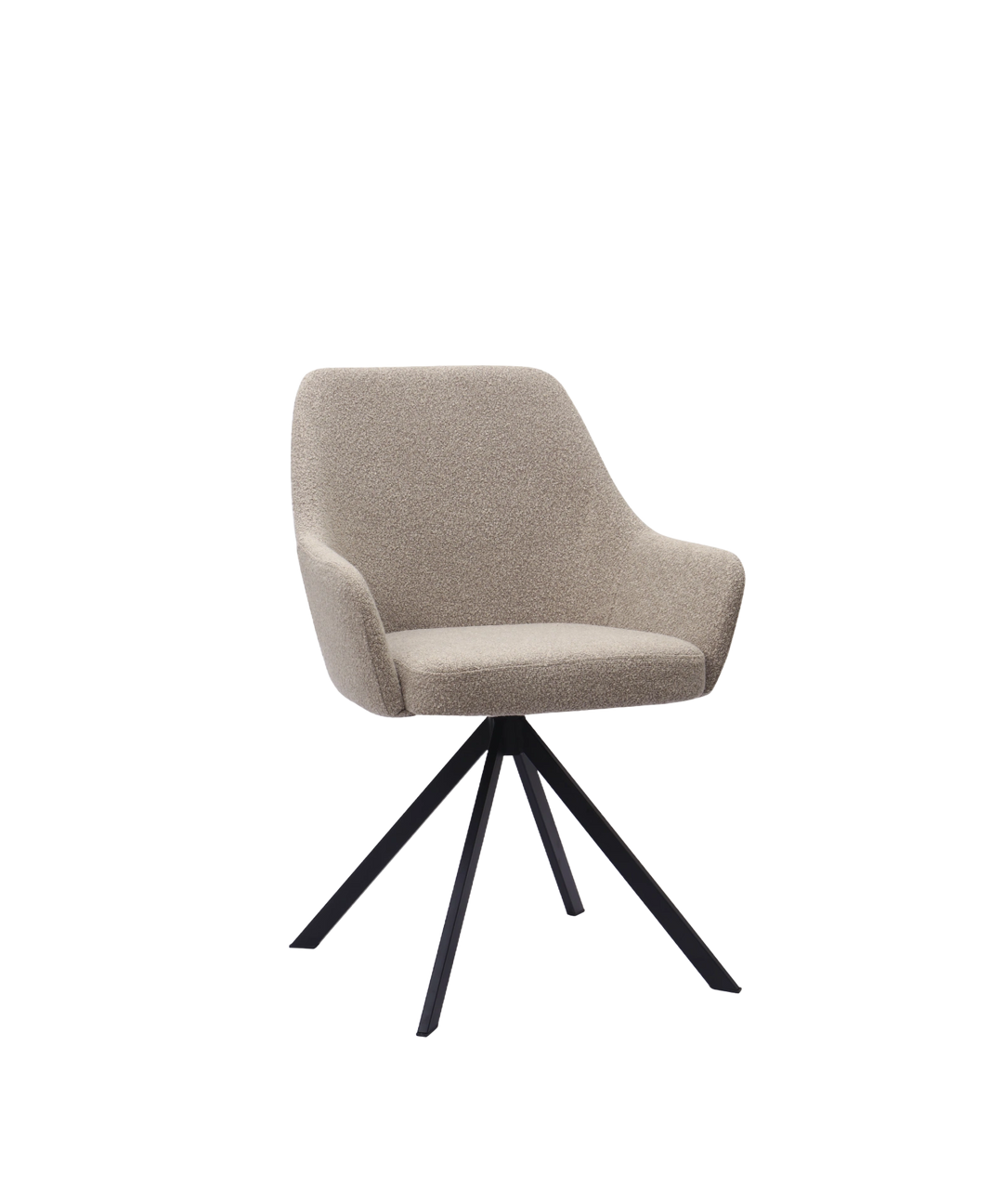 Ralf_spisebordstol_i_dark-beige_boucle_stof