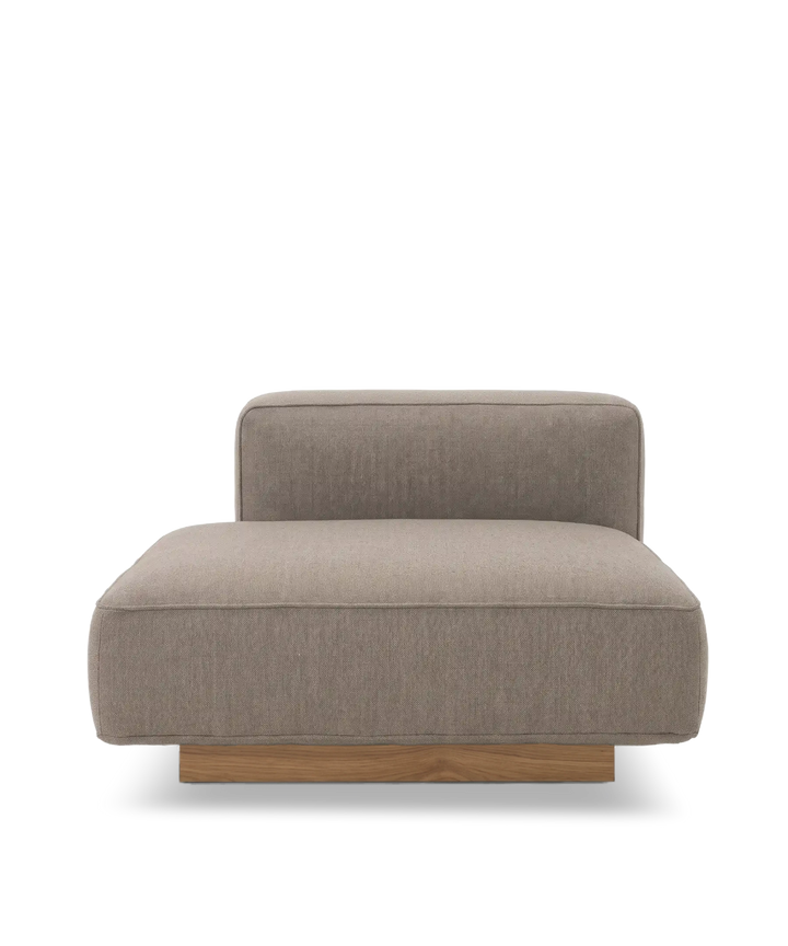 Utopia højre open end modul lys sokkel #farve_nordic-weave-23-dark-beige