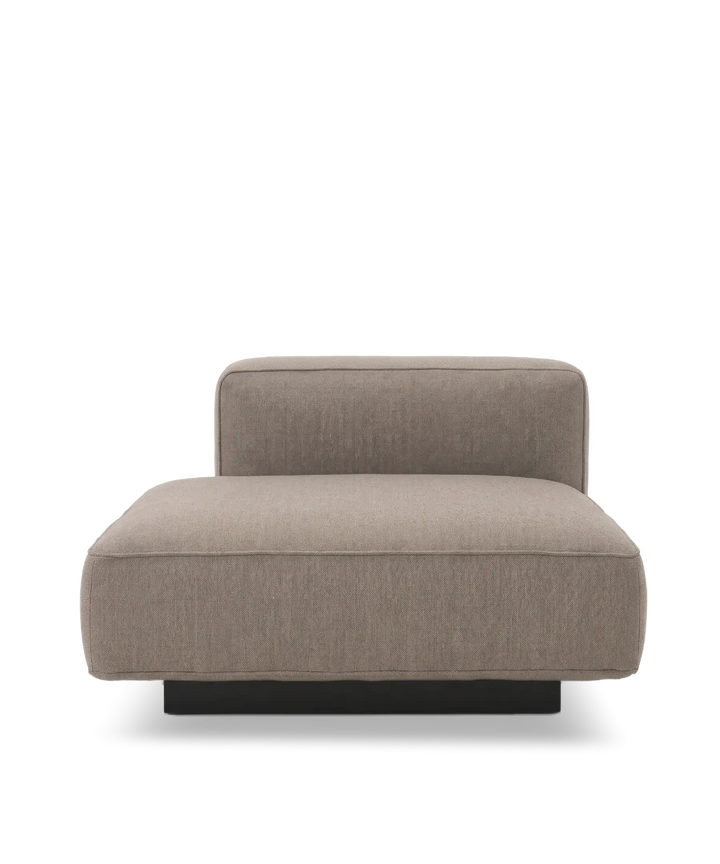 Utopia venstre open end modul #farve_nordic-weave-23-dark-beige