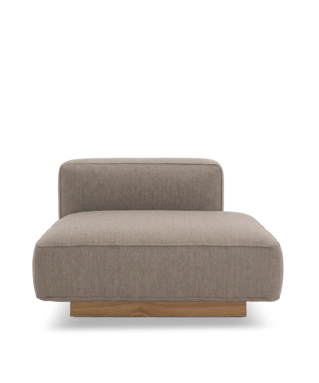Utopia højre open end modul lys sokkel #farve_nordic-weave-23-dark-beige