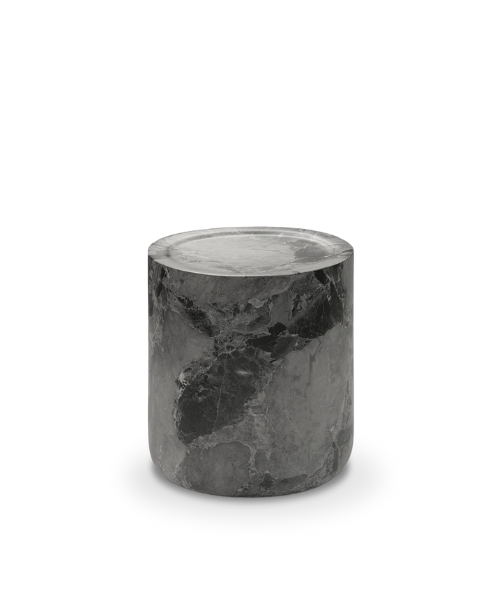 Lazio sidebord, mørk grå marmo - Ø40cm