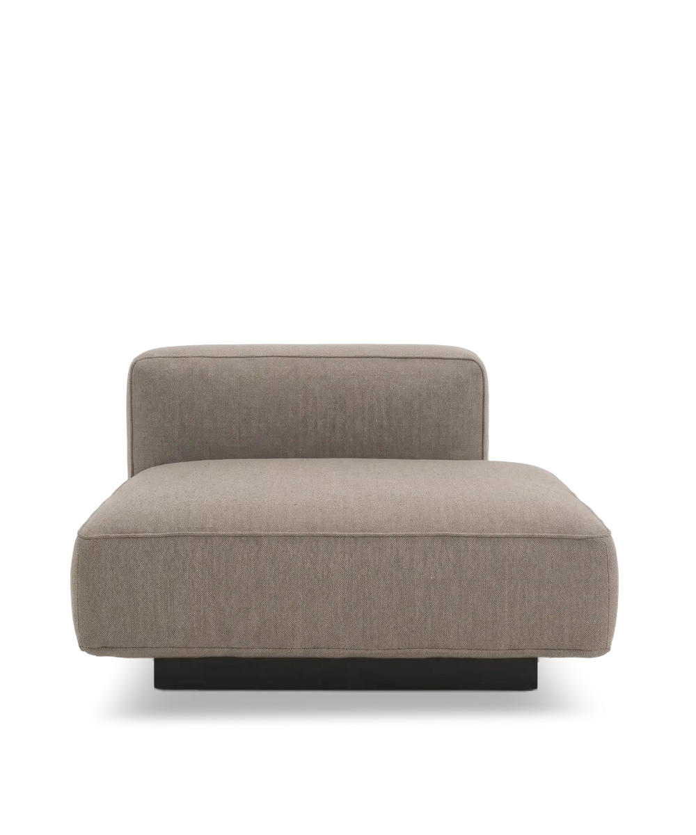 Utopia højre open end modul Sort sokkel #farve_nordic-weave-23-dark-beige