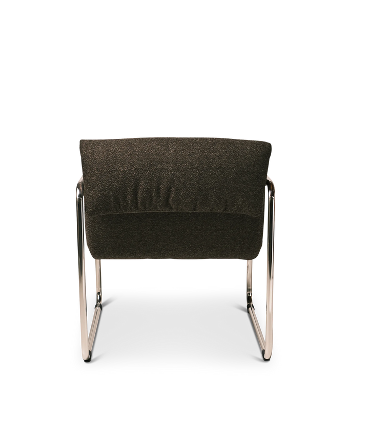 Parallel lounge stol - Brun boucle
