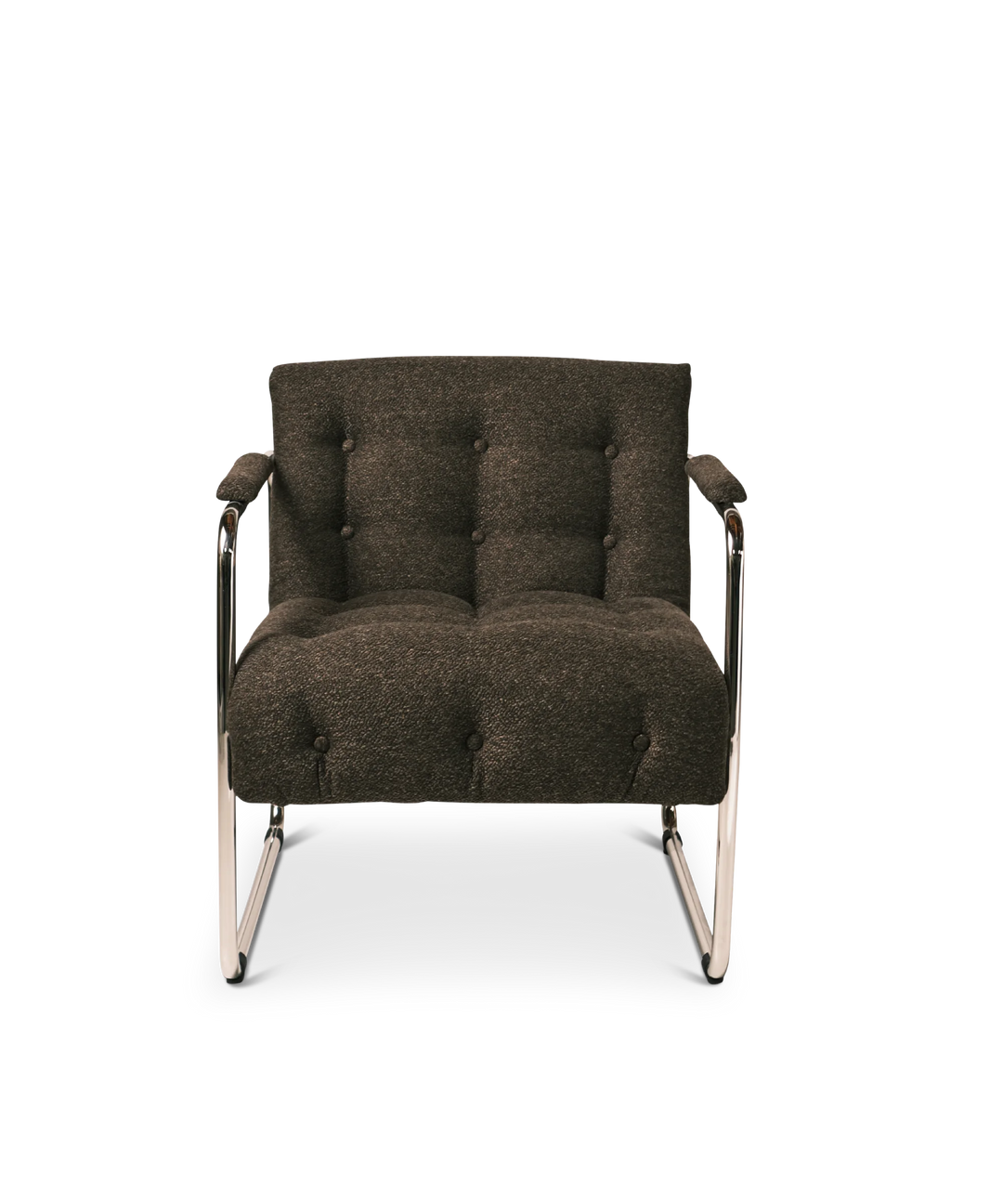 Parallel lounge stol - Brun boucle