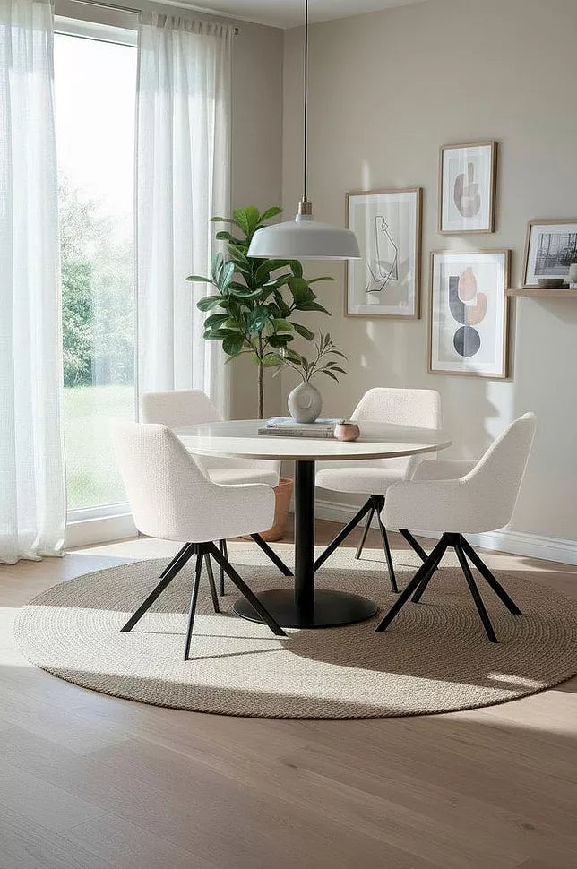 Ralf_spisebordstol_i_lys-boucle_stof