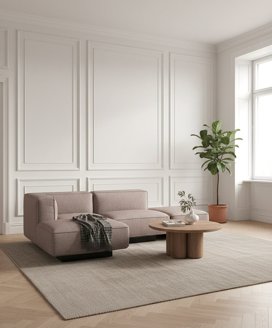 Utopia Sofa - 3 personers open end m. chaiselong 246cm