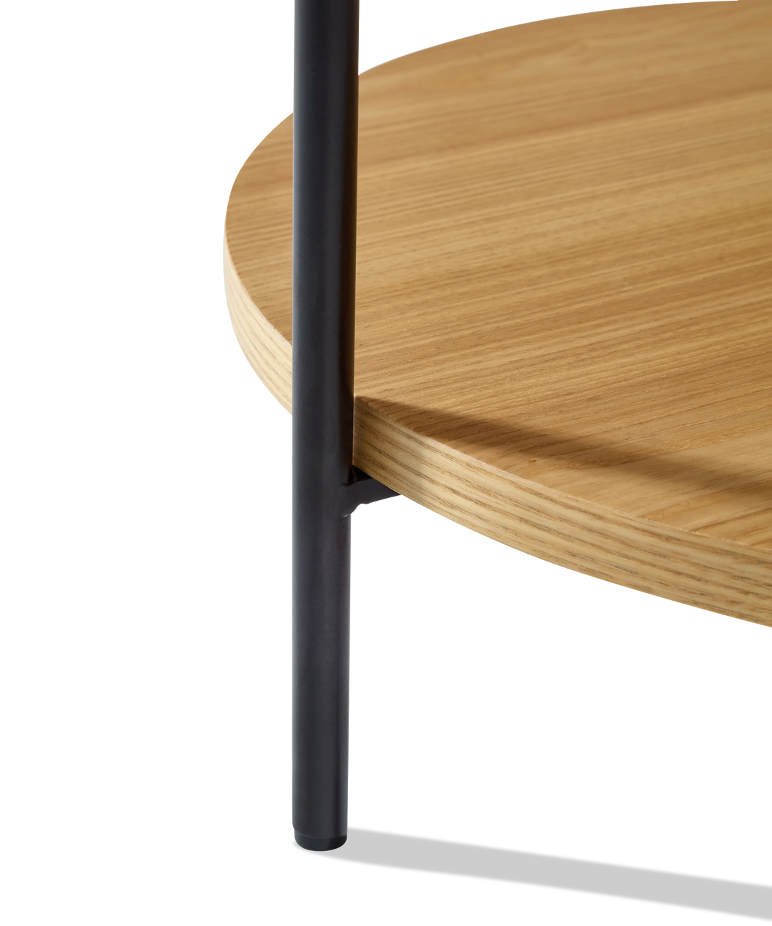 Platter - Rundt sidebord i lyst træ ø44cm