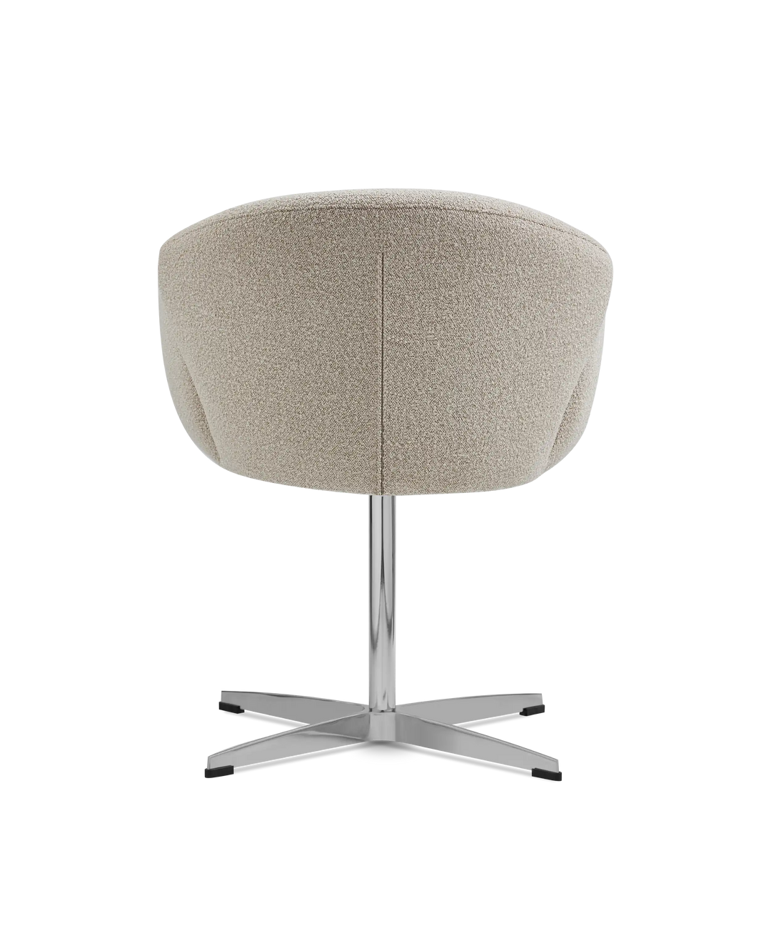 Moby spisebordstol på drejefod - Loop boucle