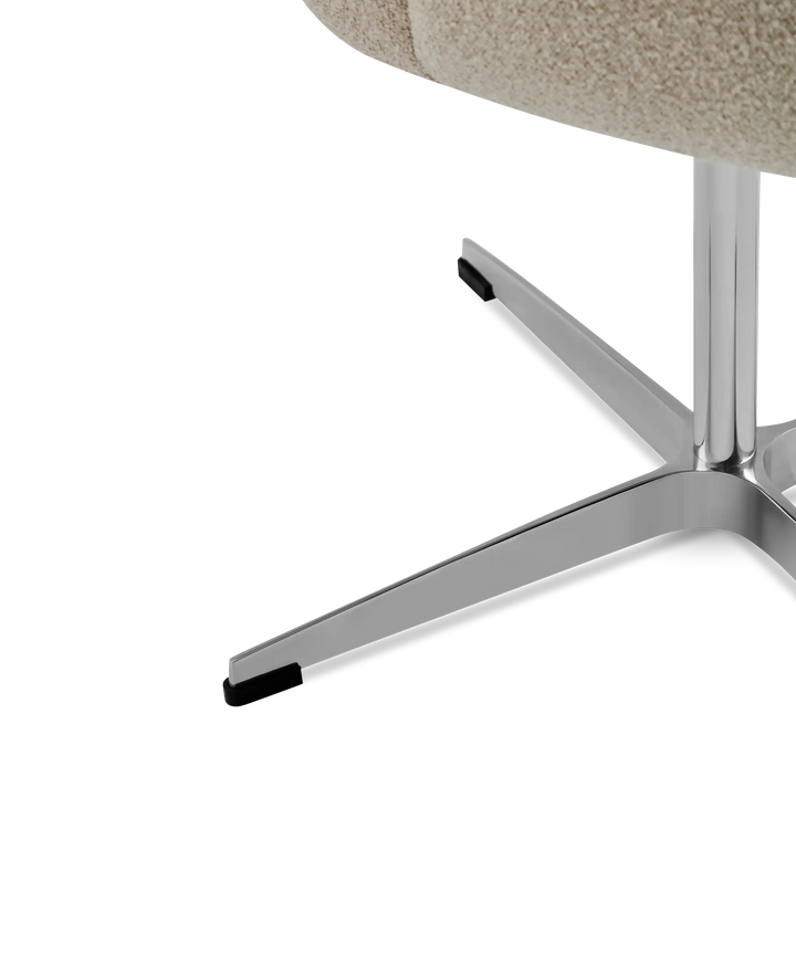 Moby spisebordstol på drejefod - Loop boucle