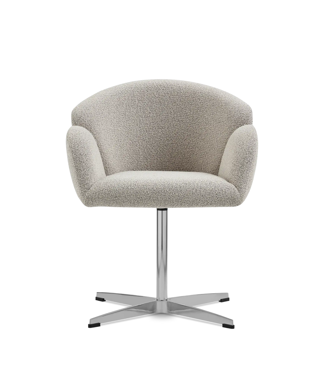 Moby spisebordstol på drejefod - Loop boucle