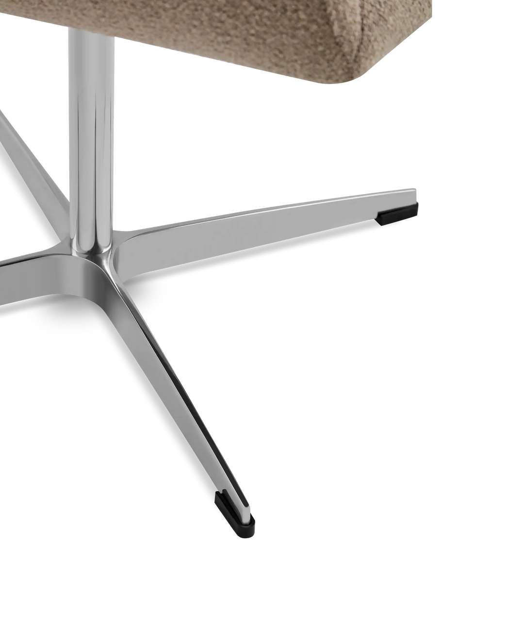 Moby spisebordstol på drejefod - Loop boucle