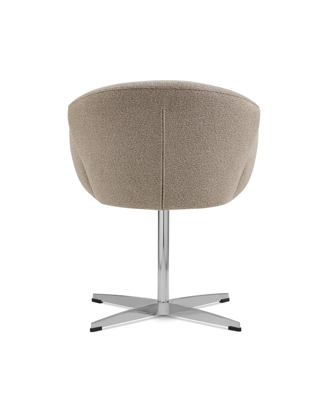 Moby spisebordstol på drejefod - Loop boucle