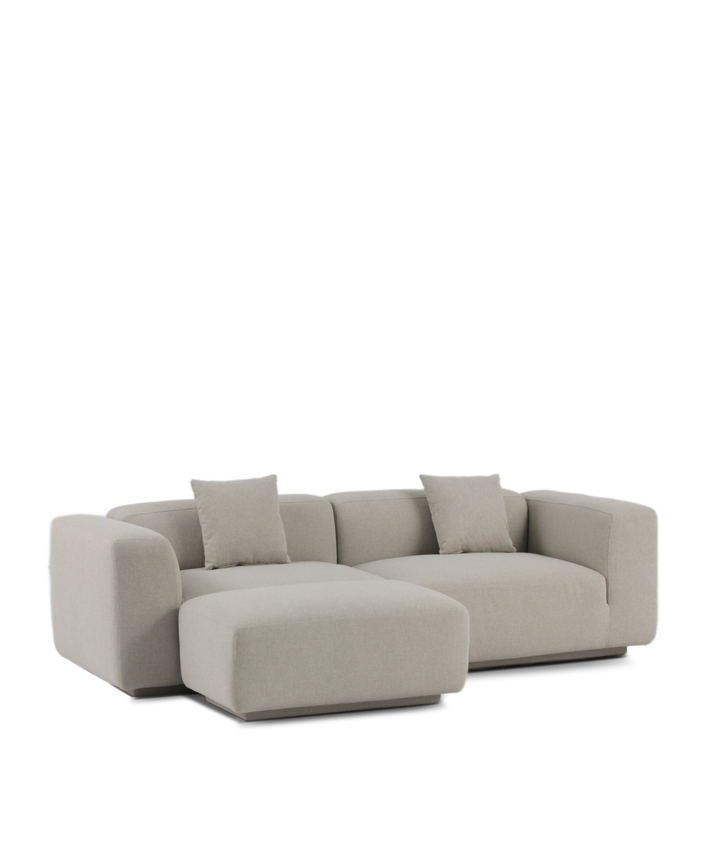 Beluga 3 personers chaiselong sofa, 240cm
